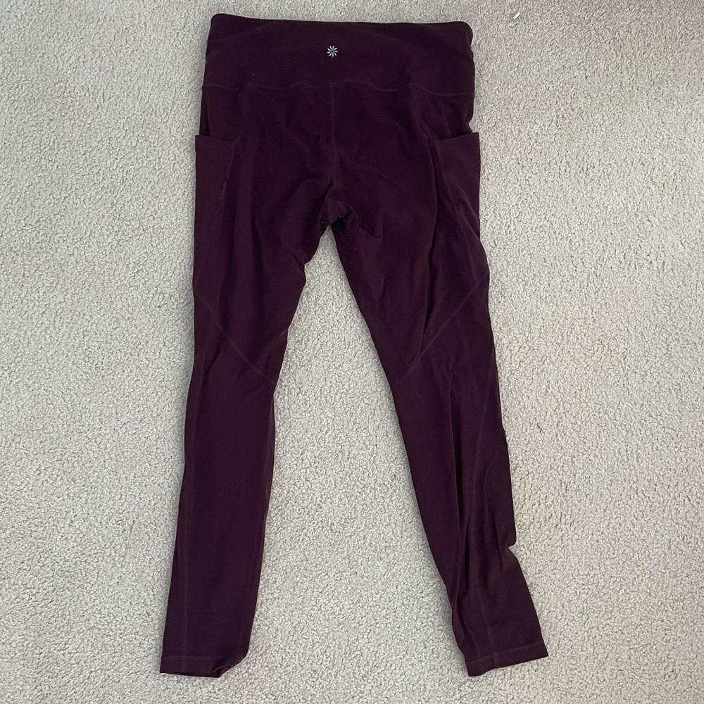 Athleta Maroon Leggings